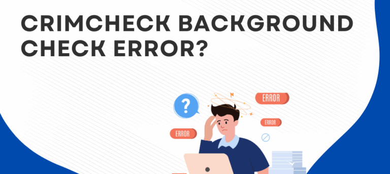 CrimCheck Background Check Error - Sanders Law Group
