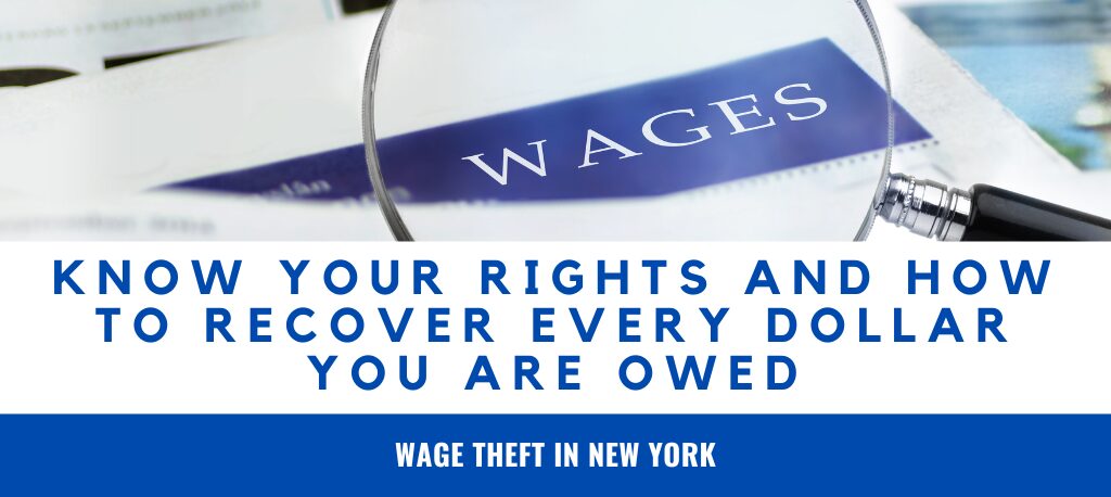 Wage theft in New York New York wage laws Wage Theft Prevention Act NY Unpaid wages lawyer New York Recover unpaid wages NY Employee rights New York Sanders Law Group wage theft Learn how New York workers can identify wage theft, understand their rights, and recover unpaid wages with legal help from Sanders Law Group.