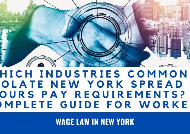 Discover which industries most commonly violate New York Spread of Hours Pay requirements, how wage theft occurs, employee rights, and what workers can do to recover unpaid wages. Sanders Law Group. New York Spread of Hours Pay Spread of Hours Pay Violations New York Wage Violations Unpaid Wages New York New York Labor Law Violations Employee Rights New York New York Wage Theft Lawyer
