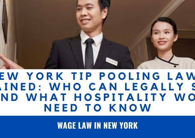 New York Tip Pooling Laws New York Tip Credit Rules Tip Pooling Laws for Restaurants New York Hospitality Employment Law Employee Tip Rights New York Restaurant Wage Laws New York New York Employment Lawyer Learn how New York tip pooling laws work, who can legally share tips, what a tip credit means, employee rights, employer responsibilities, and what to do if your tips are taken unfairly. Read this comprehensive guide from Sanders Law Group.